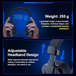 YOTMS Wireless Gaming Headset for PS5, PS4, PC, Switch, 2.4GHz USB & Type-C, Bluetooth 5.3 Gaming Headphones with Mic, 7.1 Surround Sound, 30+Hr Battery,Phone/Laptop/Tablet/Mac/Switch/Xbox,Black