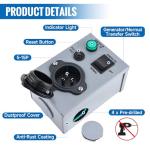 15 Amp 125V Nema 5-15P Transfer Switch, Generator Inlet Box with Circuit Breaker, Manual Transfer Switch for Generator Indoor and Outdoor, Weatherproof (5-15P)