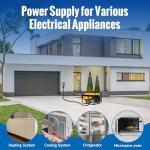 15 Amp 125V Nema 5-15P Transfer Switch, Generator Inlet Box with Circuit Breaker, Manual Transfer Switch for Generator Indoor and Outdoor, Weatherproof (5-15P)