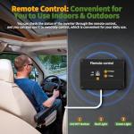 2000 Watt Inverter 12V DC to 110V/120V AC, Pure Sine Wave Inverter for Truck/RV/Home/Solar/Off-Grid, Surge 4000W Pure Sine Power with 2 AC Sockets, 5V 3.4A USB, Digital Display, Remote Controller