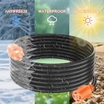 AOLINK 30 Amp Generator Extension Cord 10 Feet, NEMA L14-30P/L14-30R, 4-Prong Locking, Heavy Duty Power Cord, Orange