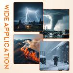 AOLINK 30 Amp Generator Extension Cord 10 Feet, NEMA L14-30P/L14-30R, 4-Prong Locking, Heavy Duty Power Cord, Orange