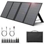 ENGINSTAR 60W Foldable Solar Panel Charger with 18V DC Outlet for Portable Power Stations EnginStar/Jackery/Rockpals/Flashfish, Portable Solar Generator with QC 3.0 for Outdoor Camping Van RV Trip