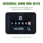 DC 6V-80V Mechanical Hour Meter - YOOREAL Hour Meter No Battery for Diesel Engine Generator Boat Motorcross Motor Truck Inverter Boat RV Zero Lawn Mower Snow Blower Waterproof