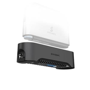 STATIONPC PocketCloud Dock with M.2 NVMe Slot, 2.5GbE Ethernet, PD Charging & USB-A Ports, Modular SSD Storage, Smart Cooling, Dual Backup & Auto Charging (Dock Only)