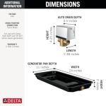 Delta Faucet Steam System Steam Generator Auto Drain and Generator Pan for Use with 240v Generators, Steam System Automatic Purge Drain, 5GA-PAD-240