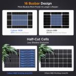 Callsun N-Type 16BB 400W Bifacial Solar Panel, 2Pcs 200 Watt Solar Panel 12V, 25% High Efficiency Monocrystalline PV Module for RV Camper Marine Home Rooftop Farm Off-Grid Systems (2 Pack 200W)