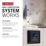 Delta Faucet Steam System Steam Generator Auto Drain and Generator Pan for Use with 240v Generators, Steam System Automatic Purge Drain, 5GA-PAD-240