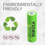 YXZHENG 8Pcs AA Battery 1.2v Rechargeable NI-MH 300mAh for Outside Solar Lawn Light (8AA)