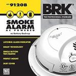 BRK First Alert 9120BFF/ SMI100-AC Smoke Detector, Hardwired Alarm with Battery Backup, White, 1-Pack