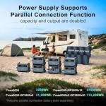 OSCAL PowerMax 6000 Solar Generator, 120/240V Split Phase Voltage 6000W AC Outlets (7200W Peak), 3600Wh LFP Battery Power Station, Expandable to 57.6kWh, 2200W/1.96H Fast Charging for Home