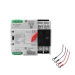 63Amp AC220V Automatic/Manual Transfer Switch 2P 50/60Hz, 2POLE 63A Mini ATS Auto Dual Power Switch W2R for Home Generator, Din Rail Mount Cn Automatic Changeover Fast Transfe for Solar,Rv,Lv Power