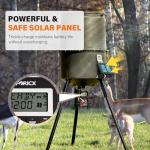 6V Solar Panel for Deer Feeder, Efficient Solar Panel Charger w/Adjustable Mounting Bracket & Alligator Clips, Compatible with Game Feeder Timer & 6V Rechargeable Batteries