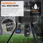 6V Solar Panel for Deer Feeder, Efficient Solar Panel Charger w/Adjustable Mounting Bracket & Alligator Clips, Compatible with Game Feeder Timer & 6V Rechargeable Batteries