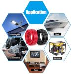 Kimbluth 2 Gauge Battery Cable Copper Wire, 5FT Red+5FT Black 2 AWG Welding Cable Standard USA OFC Wire for Automotive, Battery, Solar, Marine and Generator