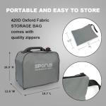 Sperus Oxford Dirtproof Fabric Waterproof Dustproof Universal Generator Cover (GRAY, 19.7 x12.6 x 16.9)