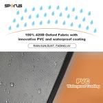 Sperus Oxford Dirtproof Fabric Waterproof Dustproof Universal Generator Cover (GRAY, 19.7 x12.6 x 16.9)