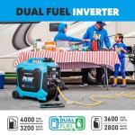 Pulsar 4000W Dual Fuel RV Inverter Generator