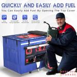 Generator Covers While Running, 32x24x24 Inches, Generator Running Covers,1680+400D Double Layer, Portable Heavy Duty Dustproof/Waterproof Generator Covers, for 5000W-10000W Frame Generators, Blue