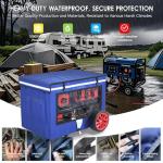 Generator Covers While Running, 32x24x24 Inches, Generator Running Covers,1680+400D Double Layer, Portable Heavy Duty Dustproof/Waterproof Generator Covers, for 5000W-10000W Frame Generators, Blue