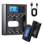 2x6720mWh Rechargeable Battery Pack for Xbox One with Charging Station, New Upgrade High Capacity Battery Replacement for Xbox Series X/Xbox Series S/Xbox One S/Xbox One X/Xbox One Elite