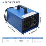 0zone Generator, 3500 Sq/Ft 0zone Machine Ionizer for Industrial, Commercial, Home, Car, Basement
