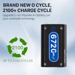 2x6720mWh Rechargeable Battery Pack for Xbox One with Charging Station, New Upgrade High Capacity Battery Replacement for Xbox Series X/Xbox Series S/Xbox One S/Xbox One X/Xbox One Elite