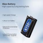 2x6720mWh Rechargeable Battery Pack for Xbox One with Charging Station, New Upgrade High Capacity Battery Replacement for Xbox Series X/Xbox Series S/Xbox One S/Xbox One X/Xbox One Elite