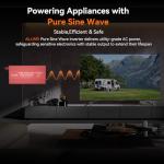 ALLWEI Pure Sine Wave Inverter - 1000 Watt Inverters 12V DC to 110V/120V AC Converter for Home, RV, Truck, Off-Grid Solar, Car Power Inverter with 2 Sockets, Power Inverters for Vehicles, 2000W Peak