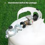 Stanbroil Vertical Two Stage Propane Regulator with POL Connection and Standard 3/8 Female NPT Connection, for Propane Tank, Gas Grill, RV