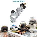 Stanbroil Vertical Two Stage Propane Regulator with POL Connection and Standard 3/8 Female NPT Connection, for Propane Tank, Gas Grill, RV