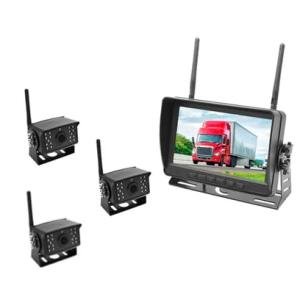 FalconEye Electronics 2nd Generation 200-300Ft Wireless Range Backup Camera for Trucks, Fleets. HD, 7inch LCD (3 Cam System)