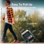 IEE 3200W Solar Generator with 500W Solar Panel (with pull rod), 2048Wh Portable Power Station, 1800W AC Charging, AC Outlets 3200Wx 4, LiFePO4 Battery Power Station for Home Backup, Camping, RV