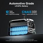 IEE 3200W Solar Generator with 500W Solar Panel (with pull rod), 2048Wh Portable Power Station, 1800W AC Charging, AC Outlets 3200Wx 4, LiFePO4 Battery Power Station for Home Backup, Camping, RV