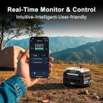 IEE 3200W Solar Generator with 500W Solar Panel (with pull rod), 2048Wh Portable Power Station, 1800W AC Charging, AC Outlets 3200Wx 4, LiFePO4 Battery Power Station for Home Backup, Camping, RV