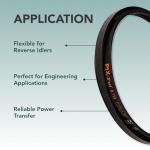 PIX A28/4L300 Wrapped Construction V-Belt, 30" OC | A/4L Section, 1/2" Width | Heavy-Duty Rubber Drive Belt for Generators, Compressors, Pumps, Crushers, Blowers, & Rolling Mills