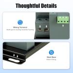 Namiose Dual Power Automatic Transfer Switch 63A 2P/4P 110V Generator Changeover Switch Tool Electronic Power Circuit Breaker Controller 50HZ/60HZ (2P/63A Blue)