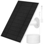 Solar Panel Charger for Arlo Essential 2K Outdoor(2nd Gen)/Essential XL Camera(2nd Gen)/Essential Spotlight Camera, USB C and Micro USB Plug, 9.8ft Cable, Weatherproof (1Pack)