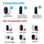 Solar Panel Charger for Arlo Essential 2K Outdoor(2nd Gen)/Essential XL Camera(2nd Gen)/Essential Spotlight Camera, USB C and Micro USB Plug, 9.8ft Cable, Weatherproof (1Pack)