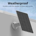 Solar Panel Charger for Arlo Essential 2K Outdoor(2nd Gen)/Essential XL Camera(2nd Gen)/Essential Spotlight Camera, USB C and Micro USB Plug, 9.8ft Cable, Weatherproof (1Pack)