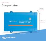 Victron Energy 250VA 12-Volt 120V AC Pure Sine Wave Inverter, NEMA 5-15R