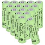 Yibatopow 16 Packs NiMH Rechargeable Battery 1.2V AA 700mAh,Double A Solar Lights Battery for Outdoor String Lights, Pathway Light,Solar Powered Lighted Lawn Stakes