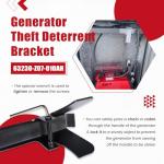Generator Theft Deterrent Security Bracket for Honda EU2200i, EU2000i, EU2000i Companion, EU2000i Camo Replace for 63230-Z07-010AH, Heavy-Duty Anti-Theft Design with Tamper-Proof Bolts