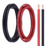 Geosiry 6 Gauge Battery Cable, 5FT Red + 5FT Black 6 AWG Welding Cable, Flexible Stranded Oxygen-Free Copper Wire for Automotive, Battery, Solar, Marine and Generator