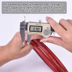 Geosiry 6 Gauge Battery Cable, 5FT Red + 5FT Black 6 AWG Welding Cable, Flexible Stranded Oxygen-Free Copper Wire for Automotive, Battery, Solar, Marine and Generator