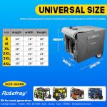Rosefray Generator Cover-32”Lx24”Wx24”H,600D Heavy Duty Waterproof, Small Outside Equipment Cover for Champion,Predator,WEN,BILT HARD,Ryobi,Generac,Westinghouse Portable Generator 5000-10000W-Gray/2XL