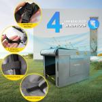 Rosefray Generator Cover-32”Lx24”Wx24”H,600D Heavy Duty Waterproof, Small Outside Equipment Cover for Champion,Predator,WEN,BILT HARD,Ryobi,Generac,Westinghouse Portable Generator 5000-10000W-Gray/2XL