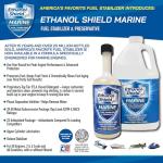 Ethanol Shield MARINE Fuel Stabilizer & Preservative - 2 PACK (2-24 oz bottles) - Full Fuel Cleaner - Fuel Injector Cleaner - Removes Water- Protects Fuel System - Each bottle treats 240 gallons