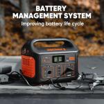 Jackery Portable Power Station Explorer 500 and 102W Fast Charger, 518Wh Solar Generator Lithium Battery with 500W AC Outlet for Home Use, Emergency Backup,Road Trip Camping (Solar Panel Optional)