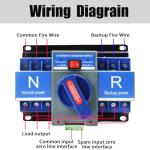 XINTAIHELE Dual Power Automatic Transfer Switch 110V 3P 63A Generator Changeover Switch for Home Backup Power Supply ATS 50HZ 60HZ